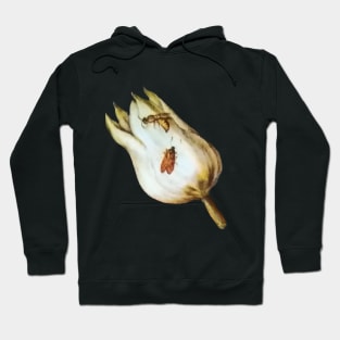 Antique Floral Art with butterfly Hoodie